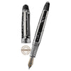 David Oscarson Trellis Fountain Pen - Limited Edition - Black & White/Rhodium Vermeil - Pen Boutique Ltd