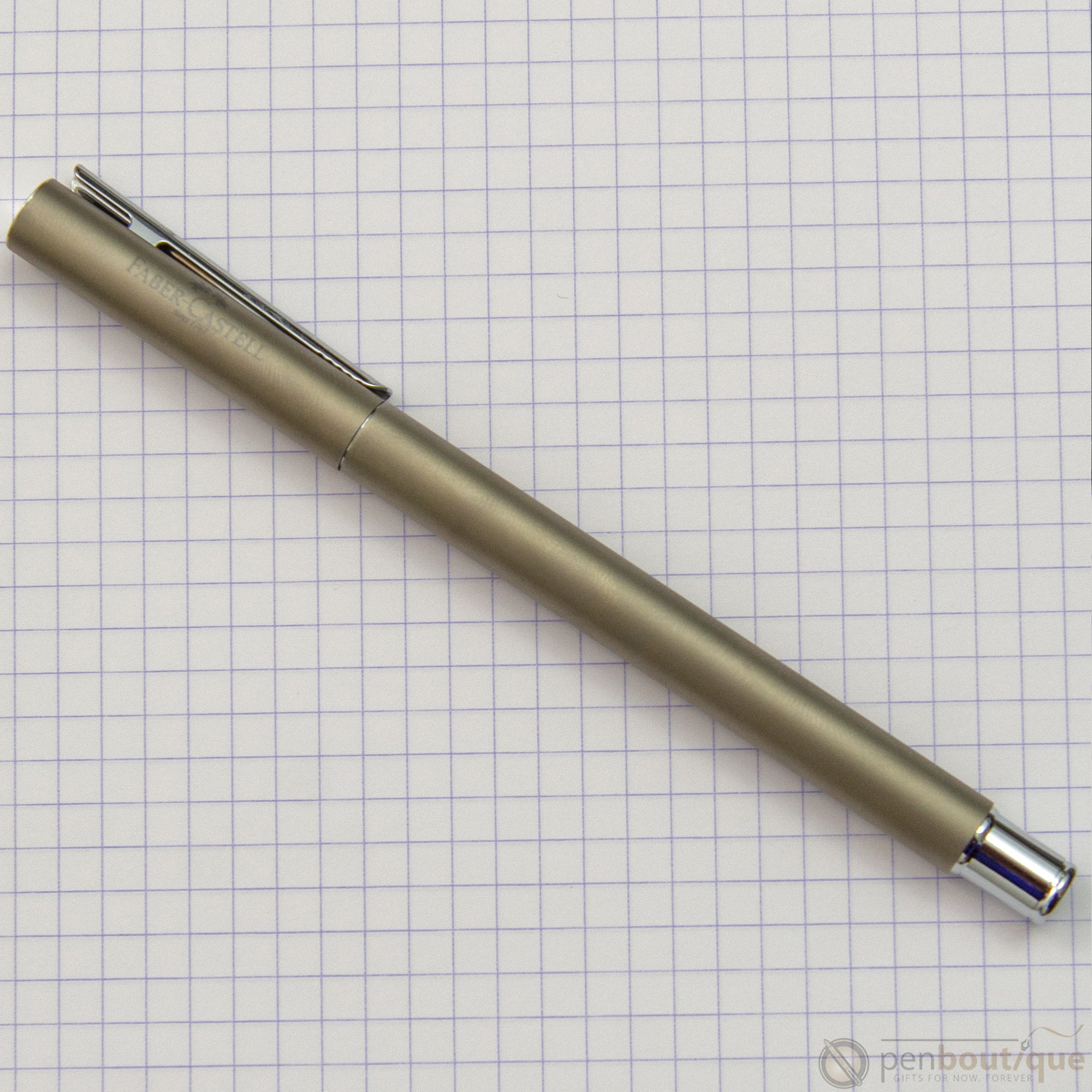 Faber-Castell NEO Slim Fountain Pen - Matte Stainless Steel - Pen Boutique Ltd