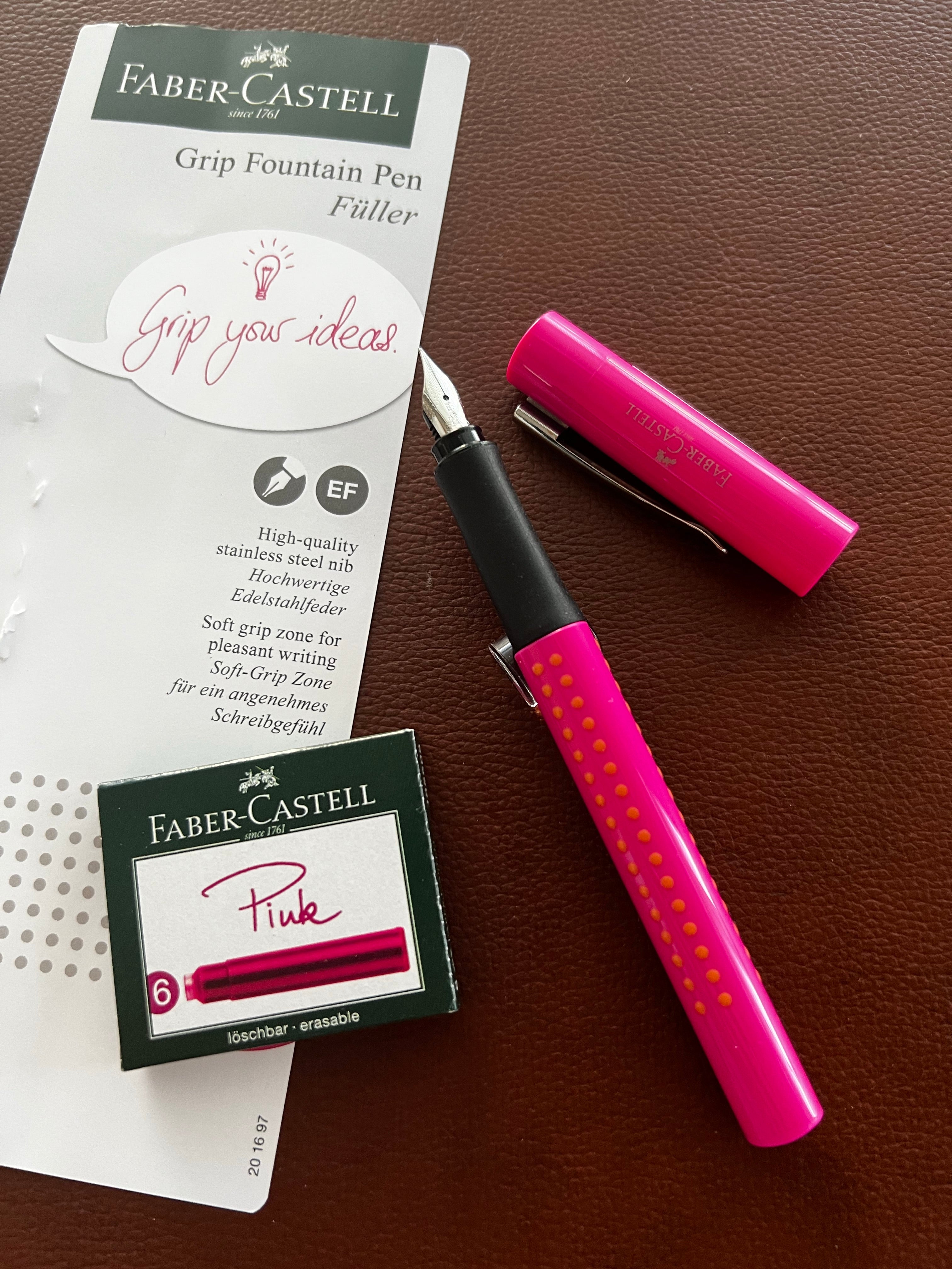 Faber - Castell Grip Set - Pink - Extra Fine - Pen Boutique Ltd