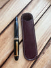 Pen Boutique Yak Leather Single Pen Sleeve - Brown Glitter - Pen Boutique Ltd