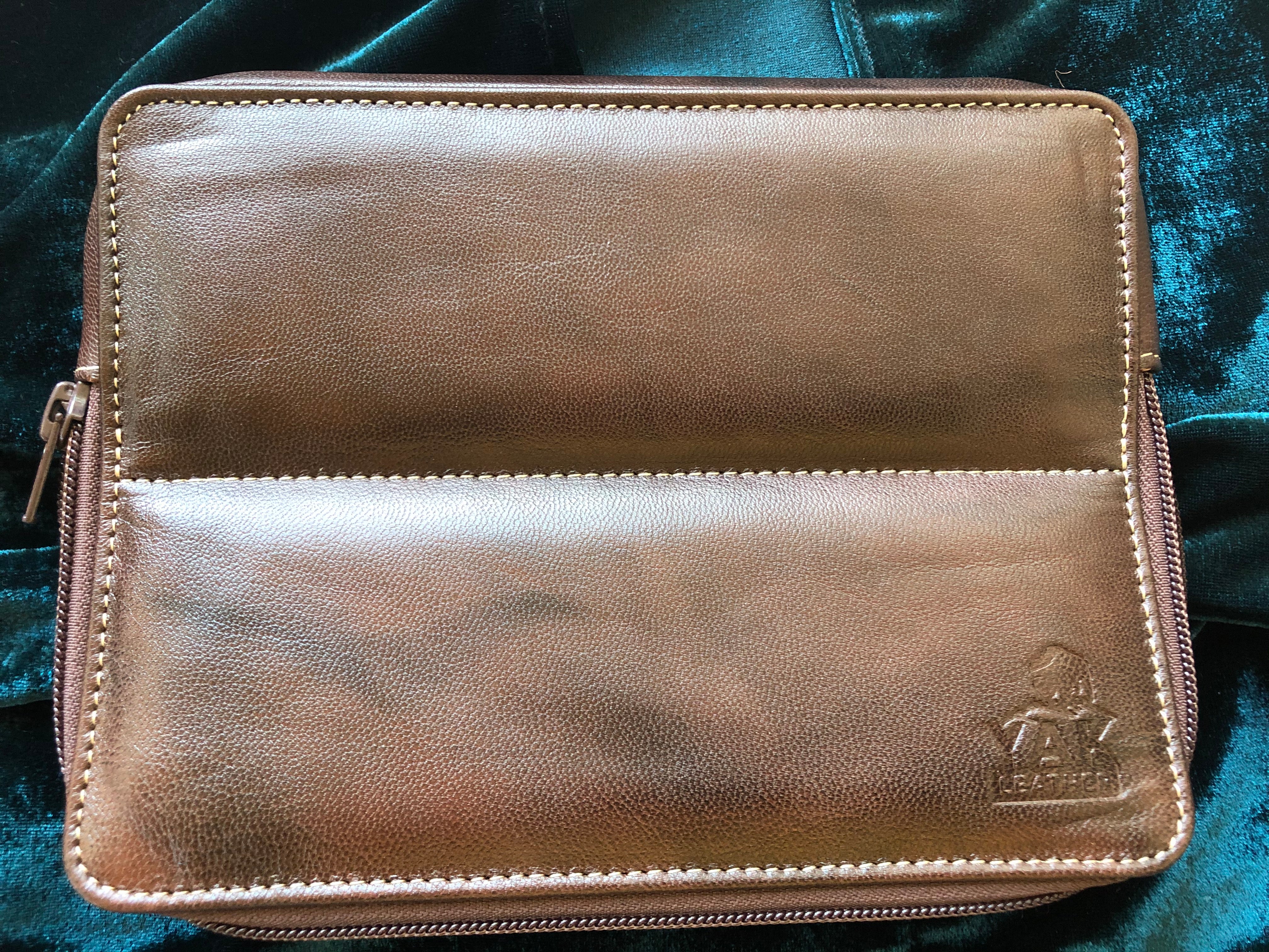 Pen Boutique Yak Leather 10 Pen Holder - Tan - Pen Boutique Ltd