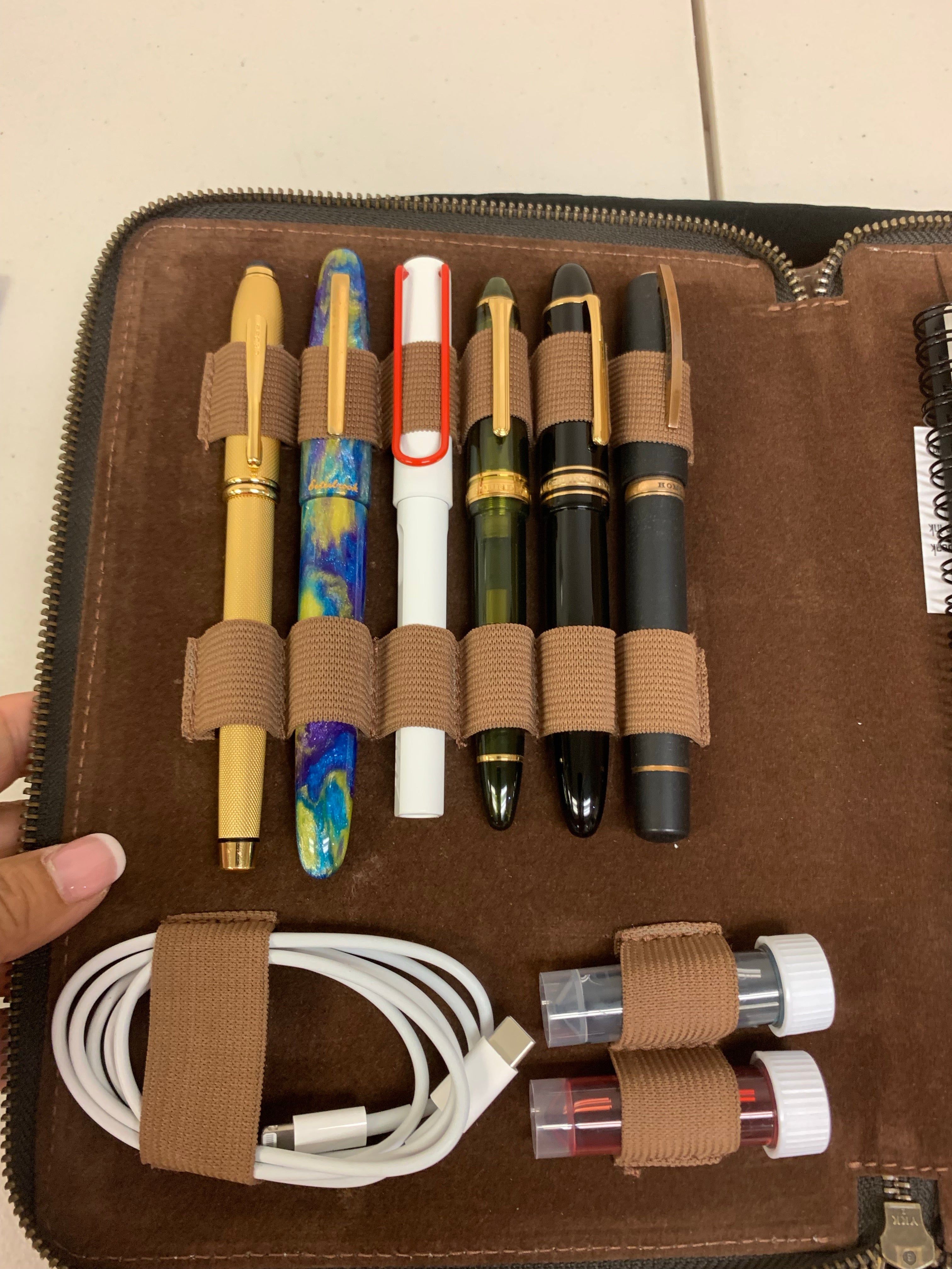 Pen Boutique Yak Leather A5 Zipped Folio - Crazy Horse Chocolate - Pen Boutique Ltd