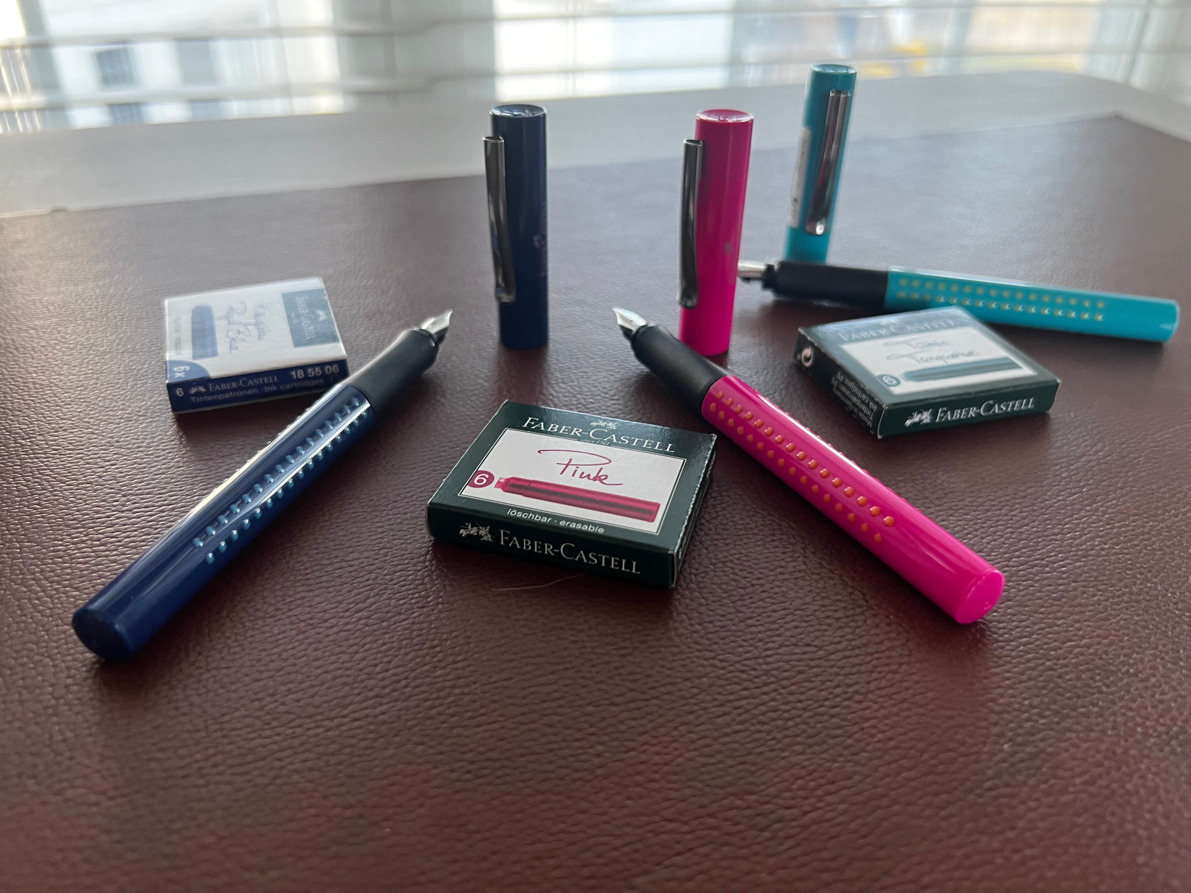 Faber - Castell Grip Set - Pink - Extra Fine - Pen Boutique Ltd