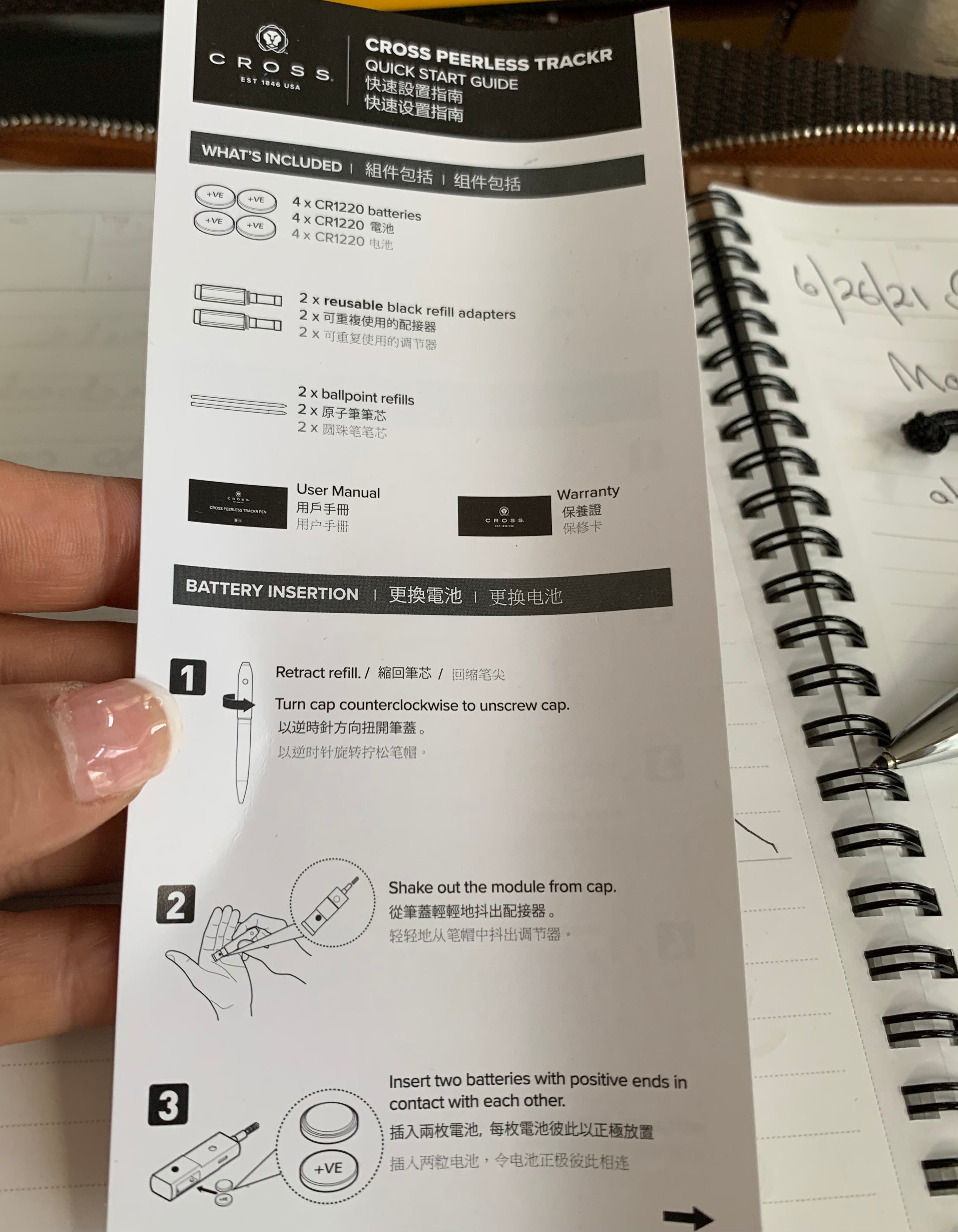 Cross Peerless TrackR Ballpoint Pen - Carbon Black-Pen Boutique Ltd