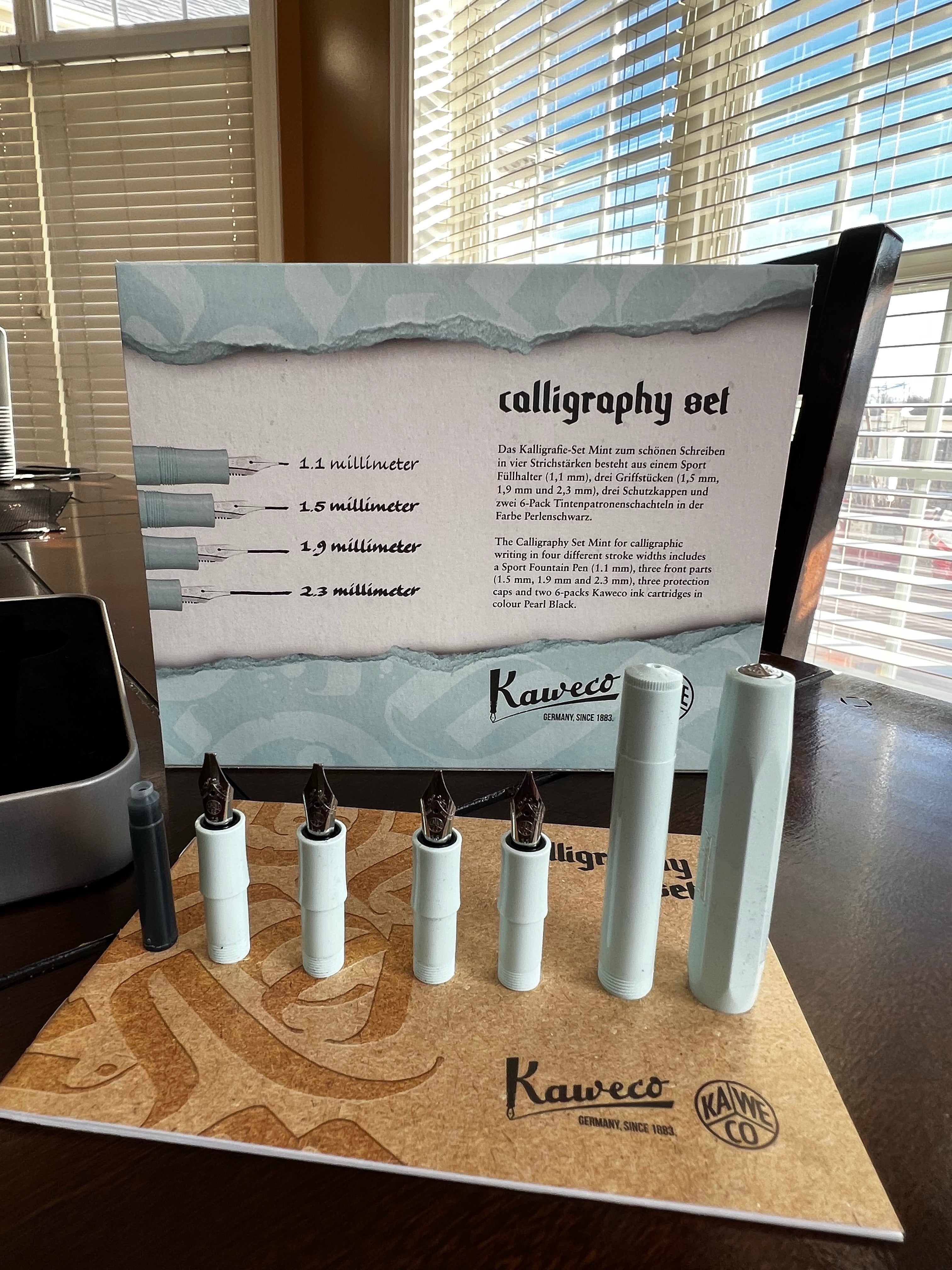Kaweco Calligraphy Set - Mint (Deluxe) - Pen Boutique Ltd