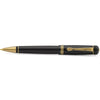 Kaweco Dia2 Ballpoint Pen - Gold Trim - Black-Pen Boutique Ltd