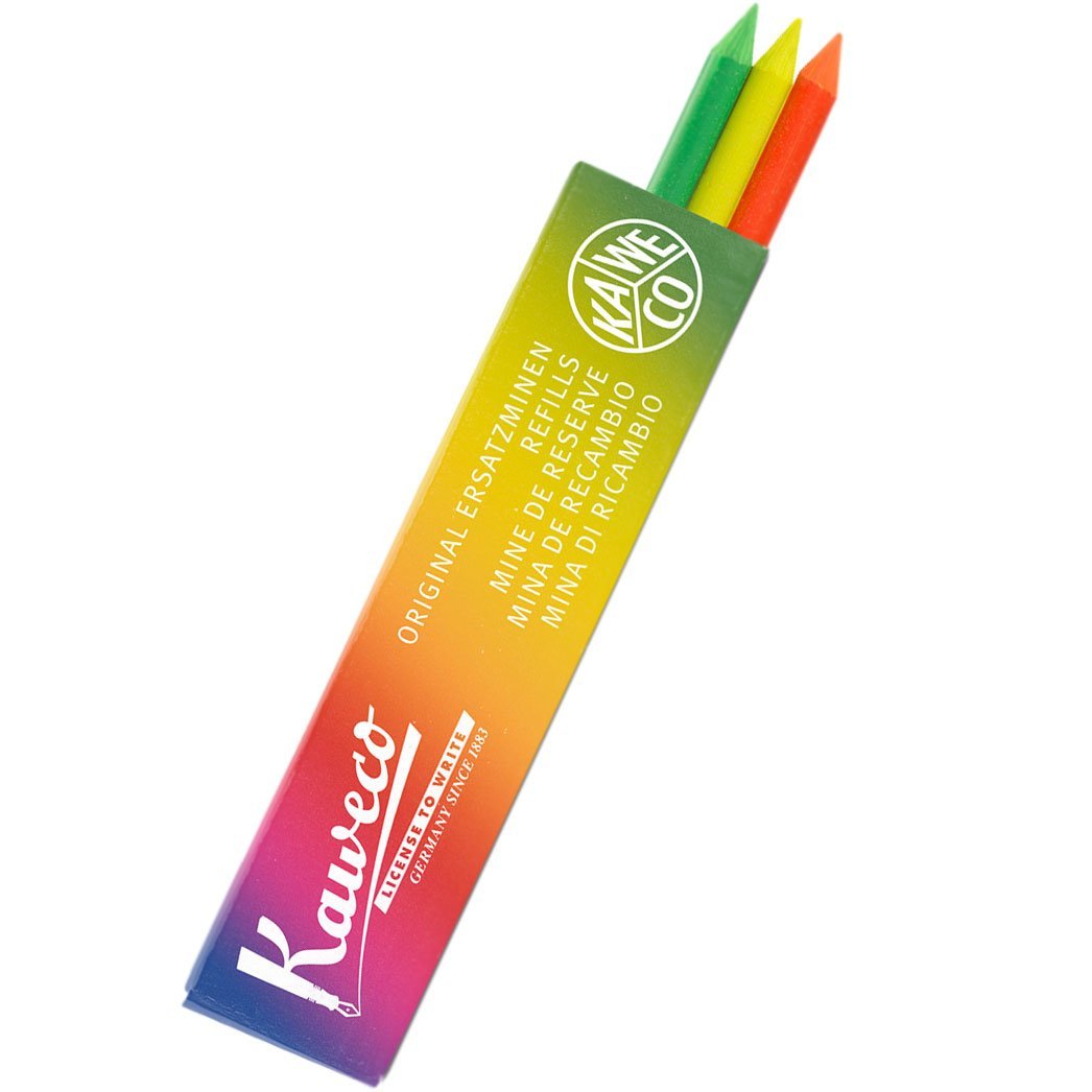 Kaweco Highlighter colour 5.6mm Leads - 3 pcs/box - Red - Orange - Green - Pen Boutique Ltd