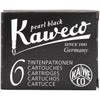 Kaweco Ink Cartridges - 6 pieces - Black - Pen Boutique Ltd