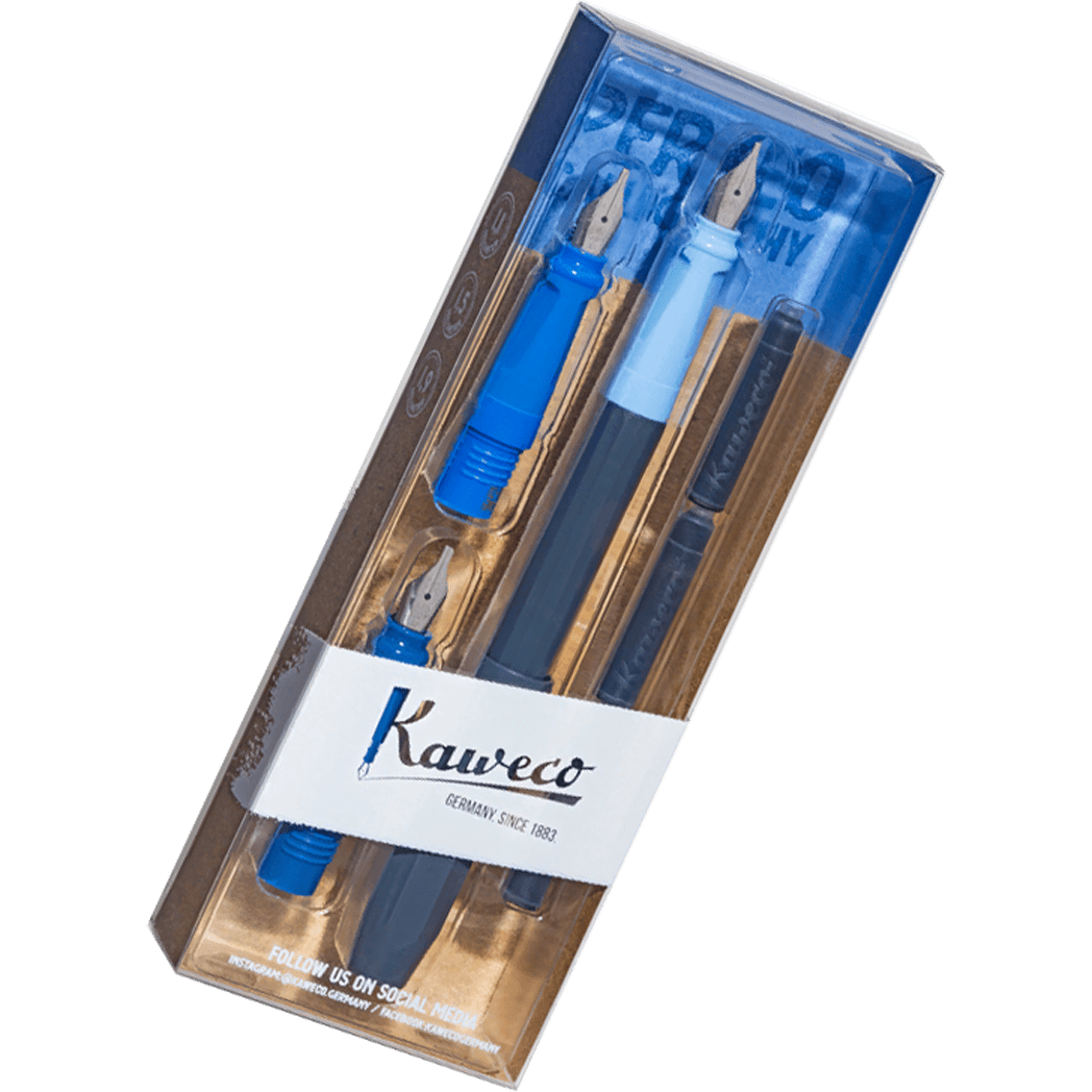 Kaweco Perkeo Calligraphy Set - Blue - Pen Boutique Ltd