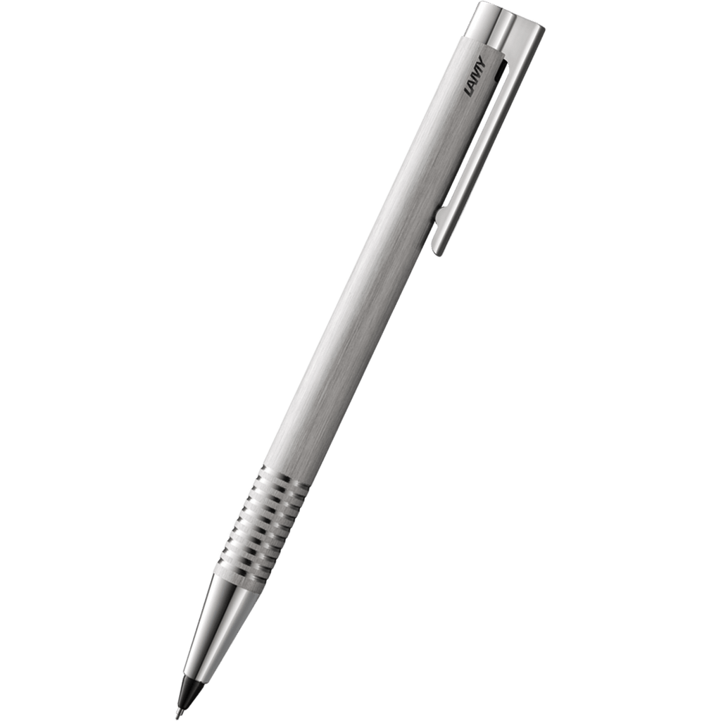 Lamy Logo Mechanical Pencil - Brushed Stainless Steel - 0.5mm - Pen Boutique Ltd