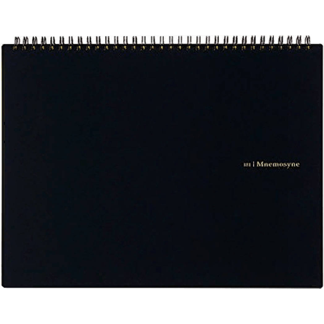 Maruman Mnemosyne Notebook - Black - Blank - A4 - Pen Boutique Ltd