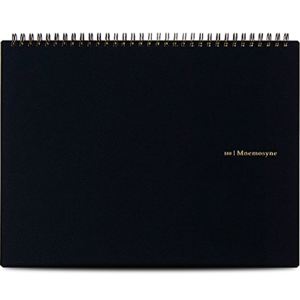 Maruman Mnemosyne Notebooks - Black - Grid - A4-Pen Boutique Ltd