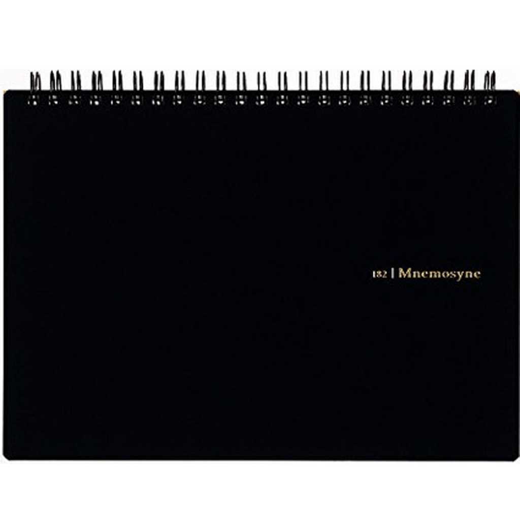 Maruman Mnemosyne Notebooks - Black - Grid - A5-Pen Boutique Ltd