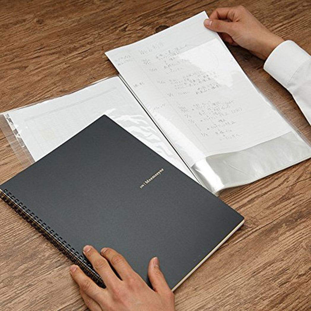 Maruman Mnemosyne Notebooks - Black - Lined - A4 - Pen Boutique Ltd