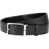 Montblanc Leather Belt - Black - Pen Boutique Ltd