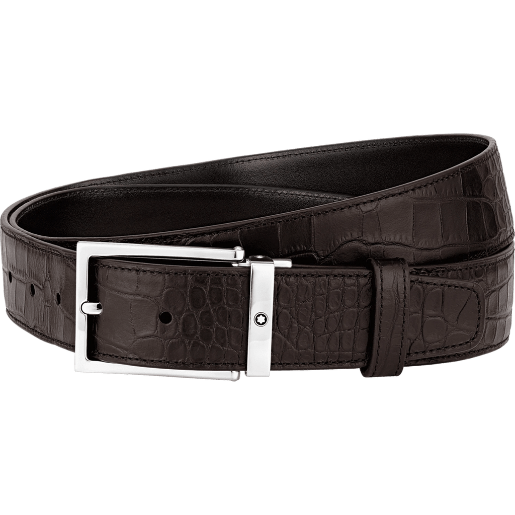 Montblanc Leather Belt - Brown-Pen Boutique Ltd
