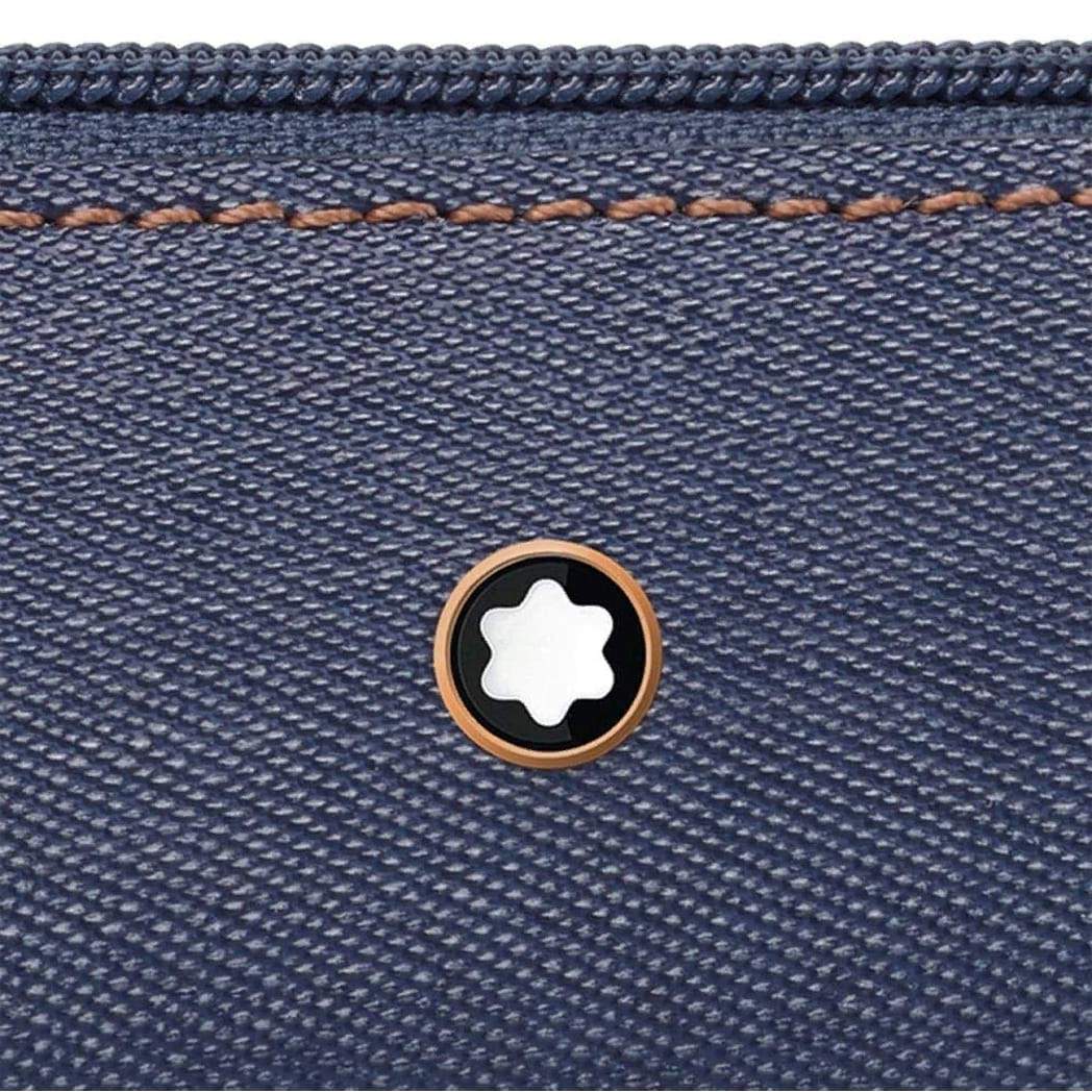 Montblanc Meisterstuck Selection Pen Pouch - Blue Denim - Pen Boutique Ltd