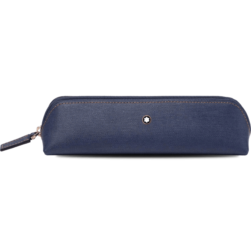 Montblanc Meisterstuck Selection Pen Pouch - Blue Denim - Pen Boutique Ltd