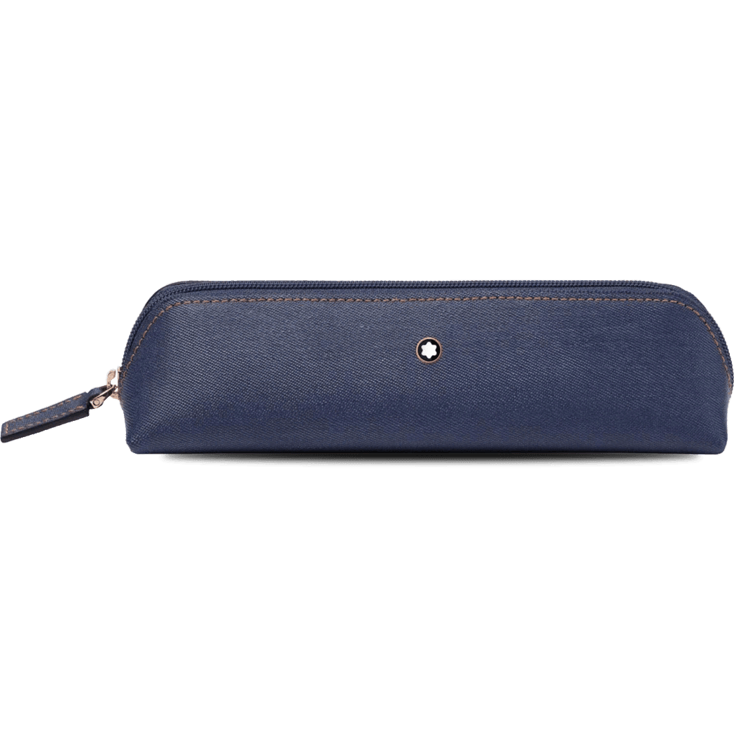 Montblanc Meisterstuck Selection Pen Pouch - Blue Denim - Pen Boutique Ltd
