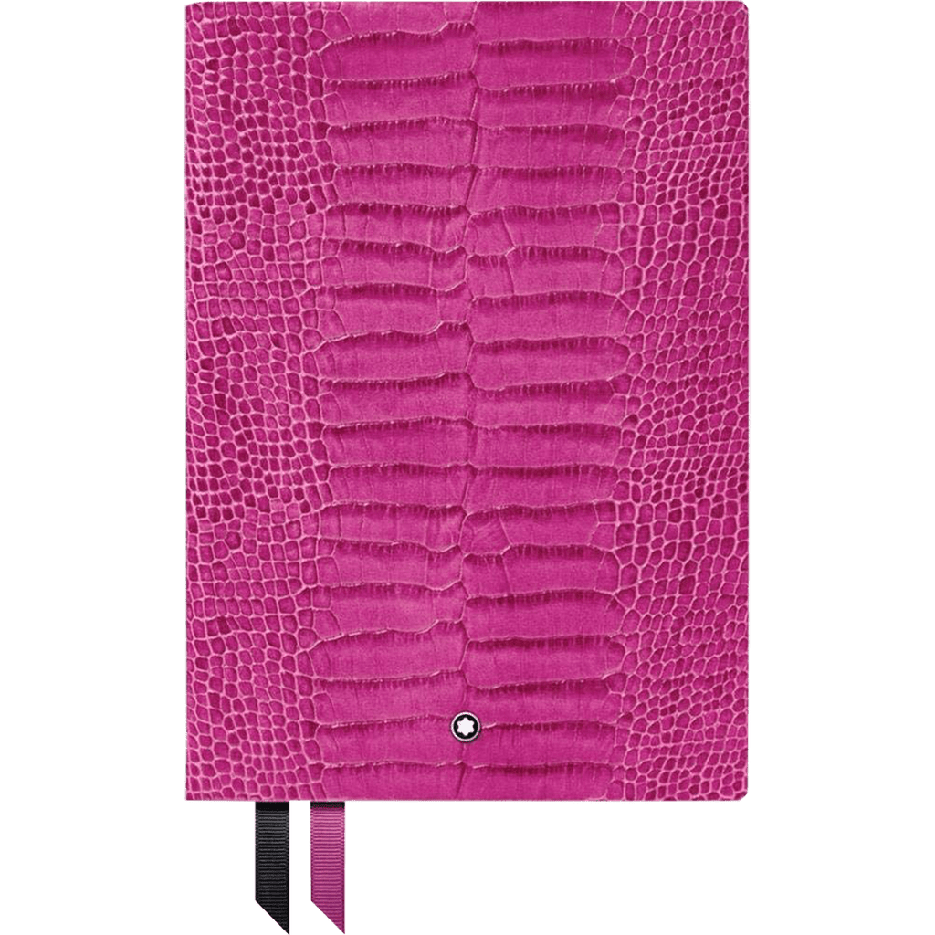 Montblanc Notebook - 146 Croco Print - Fuchsia - Lined - Pen Boutique Ltd
