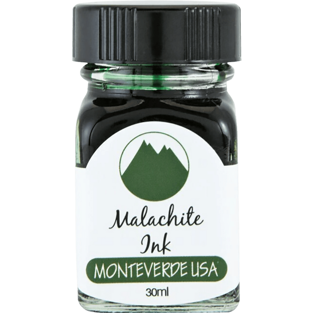 Monteverde Gemstone Ink Bottle - Malachite - 30ml - Pen Boutique Ltd