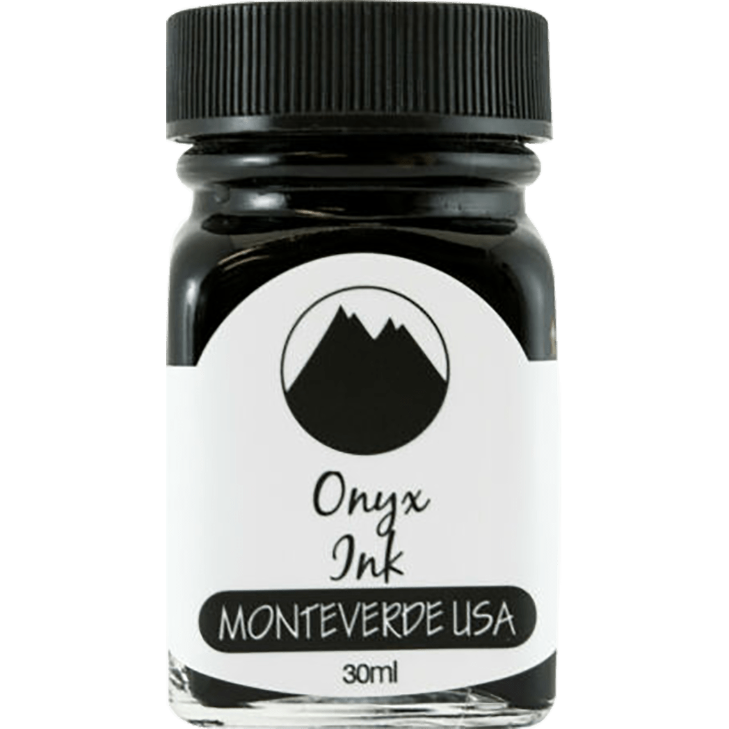Monteverde Gemstone Ink Bottle - Onyx - 30ml - Pen Boutique Ltd