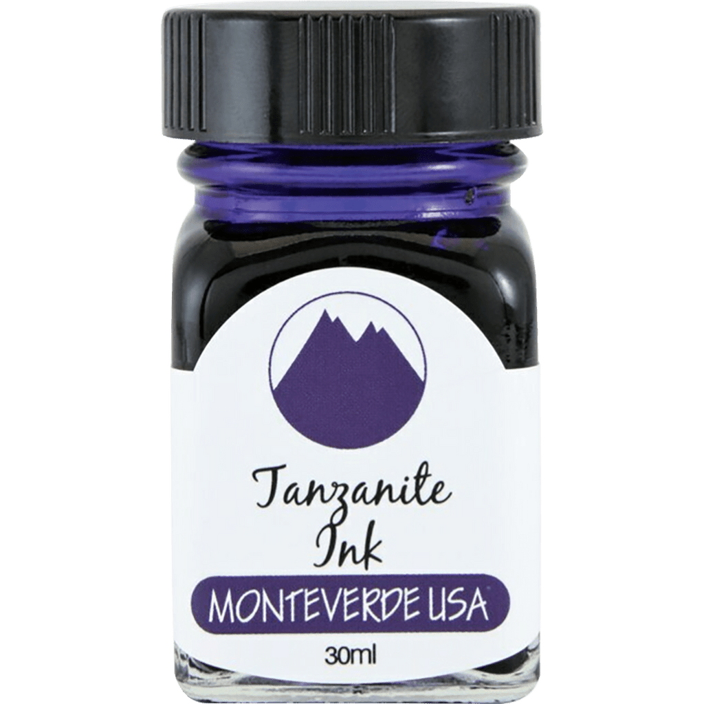 Monteverde Gemstone Ink Bottle - Tanzanite - 30ml - Pen Boutique Ltd