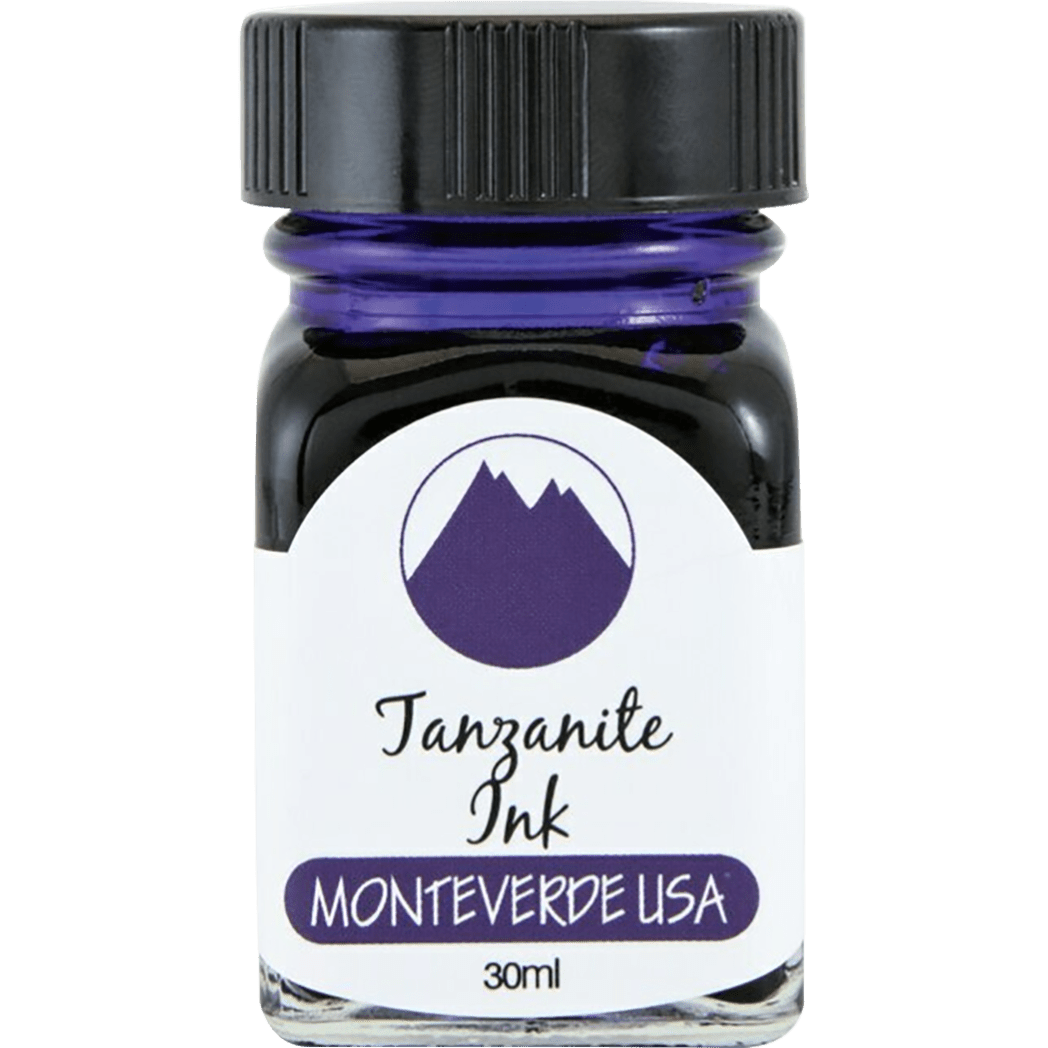 Monteverde Gemstone Ink Bottle - Tanzanite - 30ml - Pen Boutique Ltd