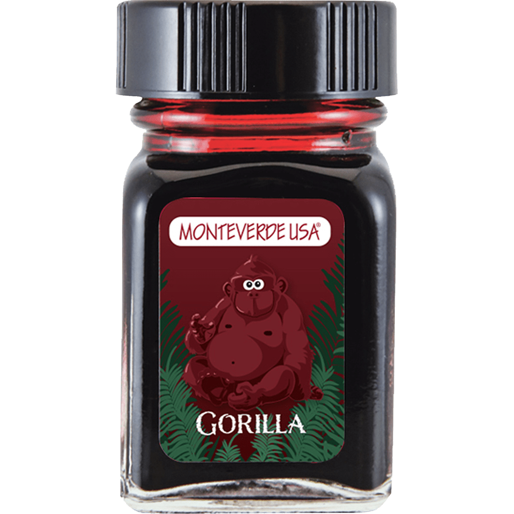 Monteverde Ink Bottle - Jungle Gorilla (Red) - 30 ml - Pen Boutique Ltd
