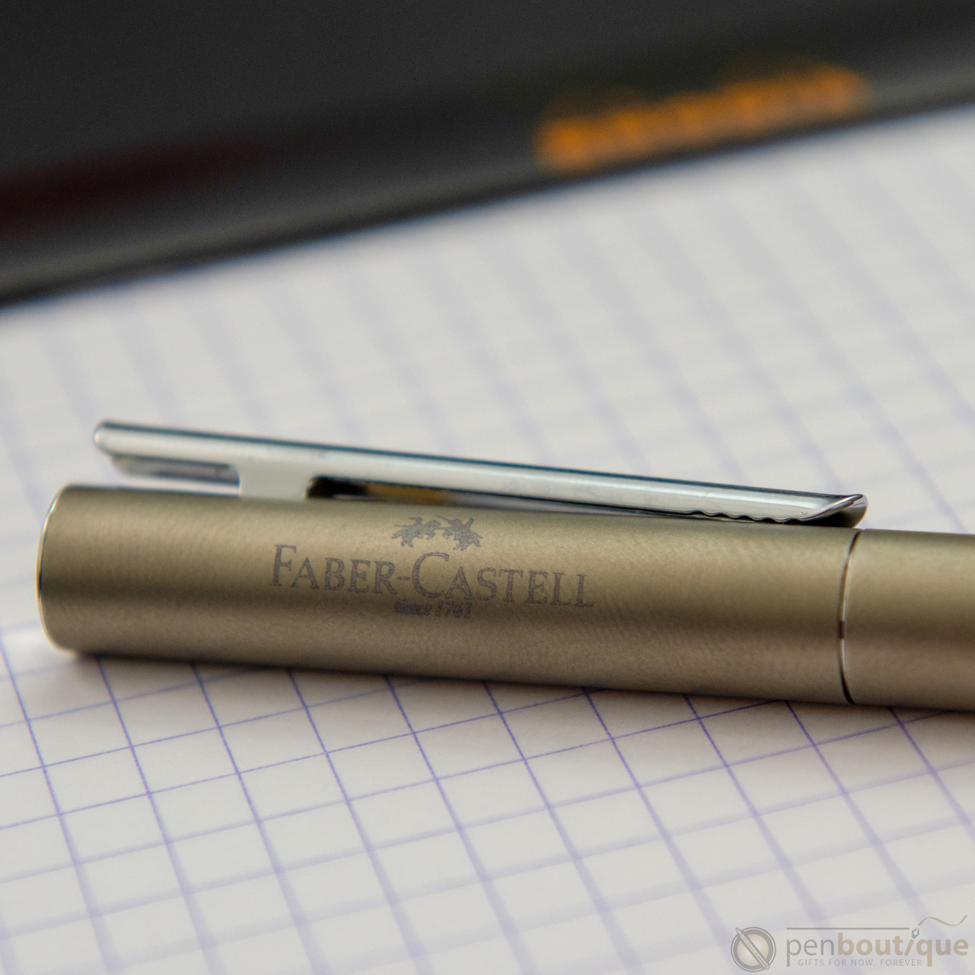 Faber-Castell NEO Slim Fountain Pen - Matte Stainless Steel - Pen Boutique Ltd