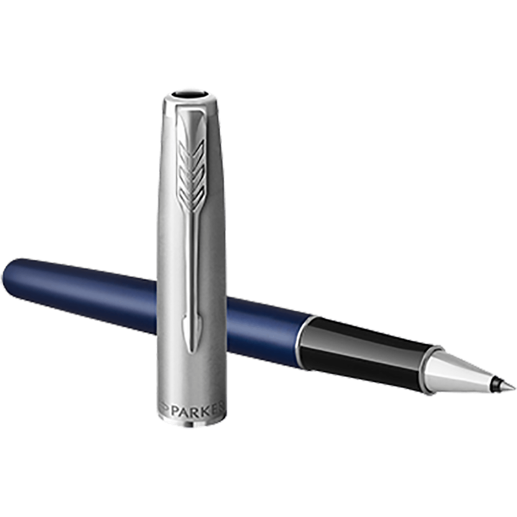 Parker Sonnet Rollerball Pen - Blue - Chrome Trim - Pen Boutique Ltd