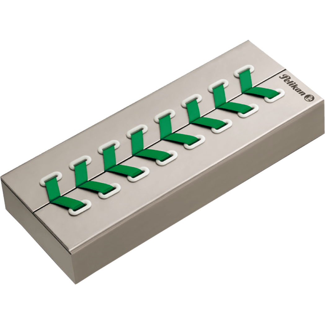 Pelikan Souveran Ballpoint Pen - K605 Green - White - Pen Boutique Ltd