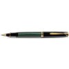Pelikan Souveran Rollerball Pen - R400 Black/Green - Pen Boutique Ltd