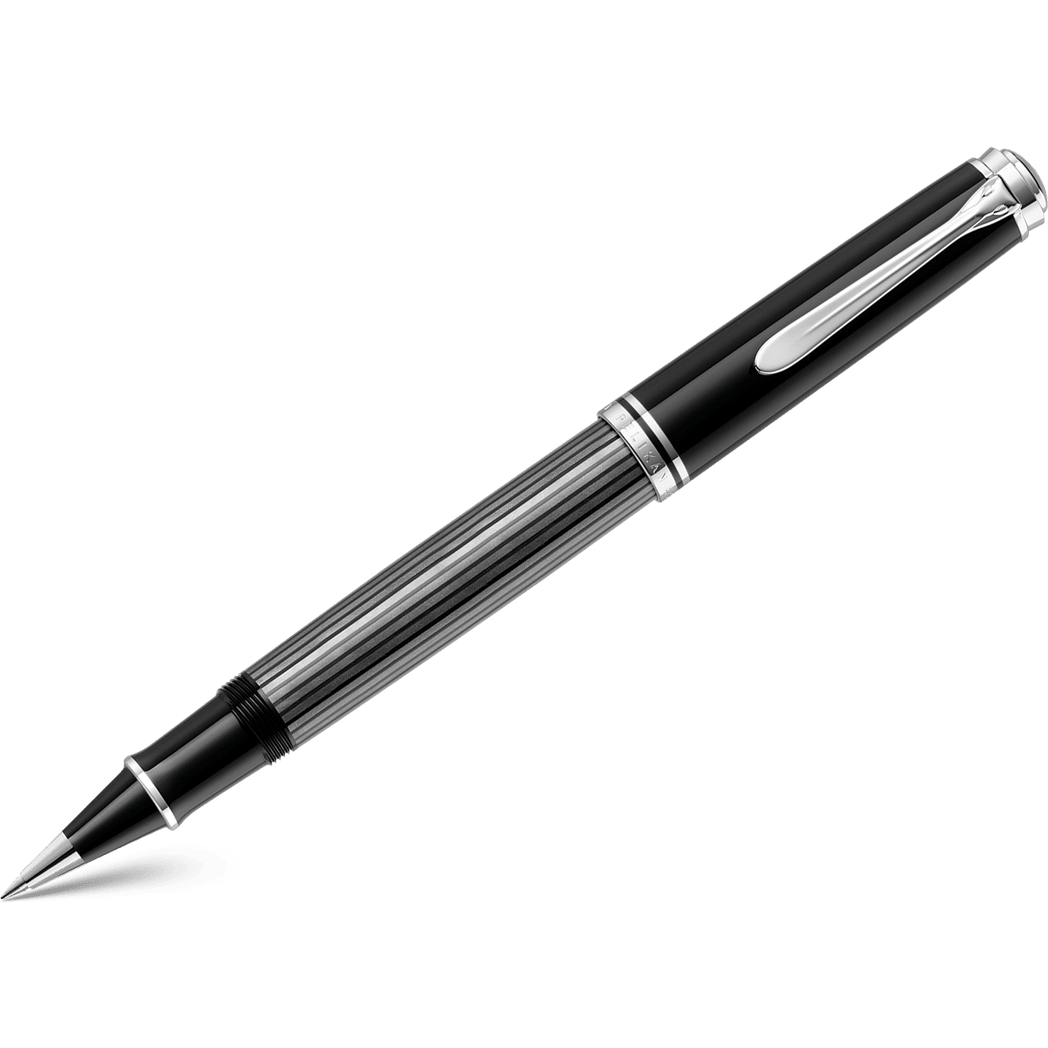 Pelikan Souveran Rollerball Pen - R405 Stresemann Anthracite Stripe - Pen Boutique Ltd