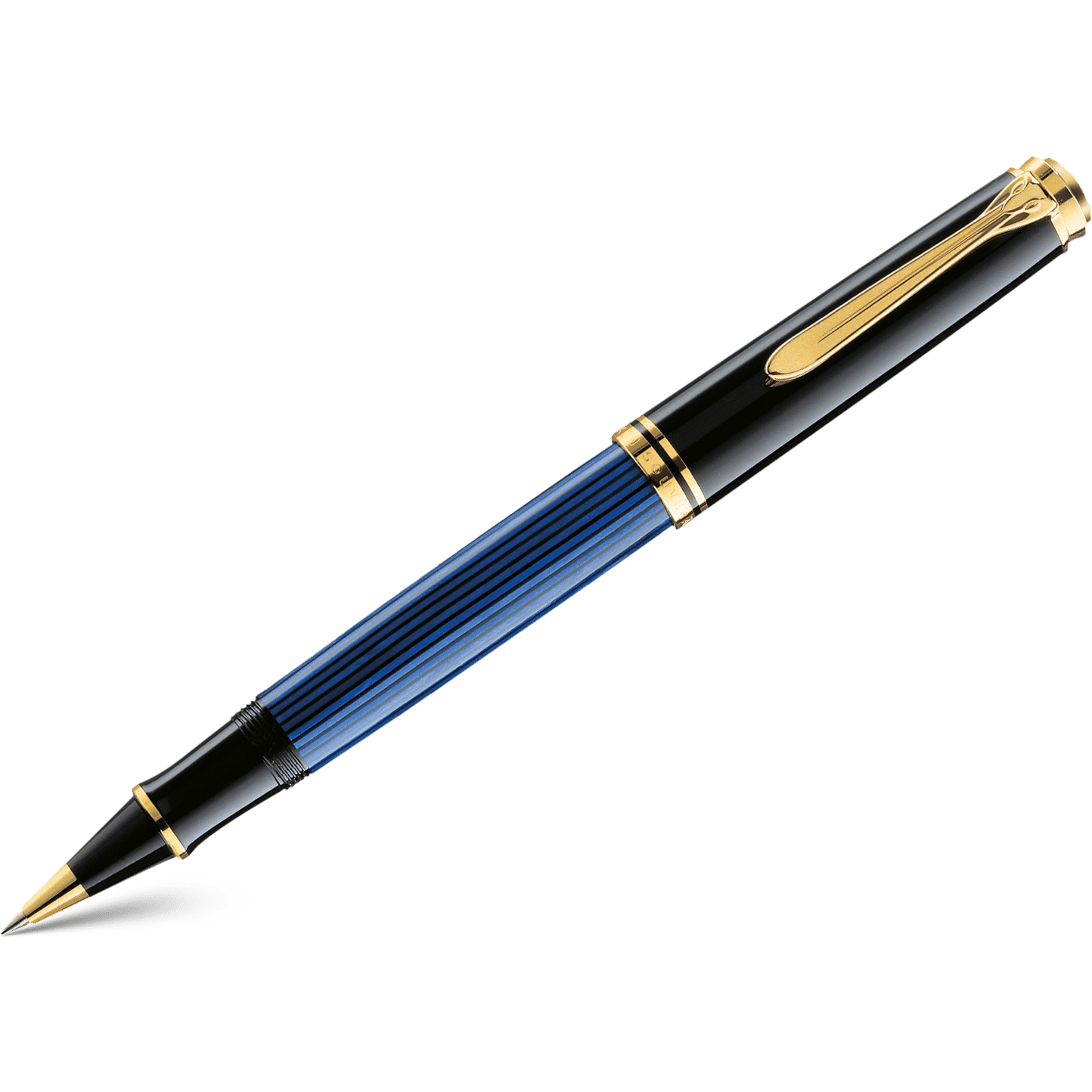 Pelikan Souveran Rollerball Pen - R600 Black/Blue - Pen Boutique Ltd
