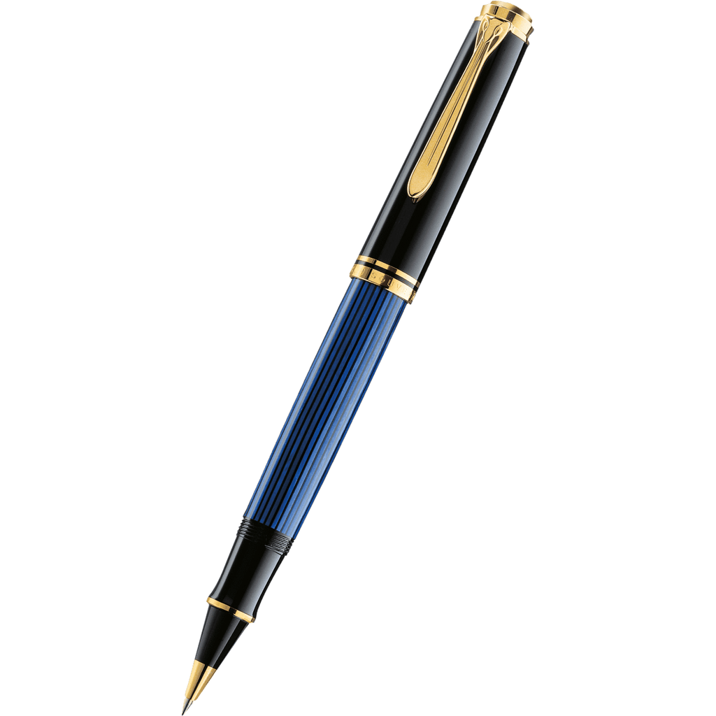 Pelikan Souveran Rollerball Pen - R600 Black/Blue - Pen Boutique Ltd