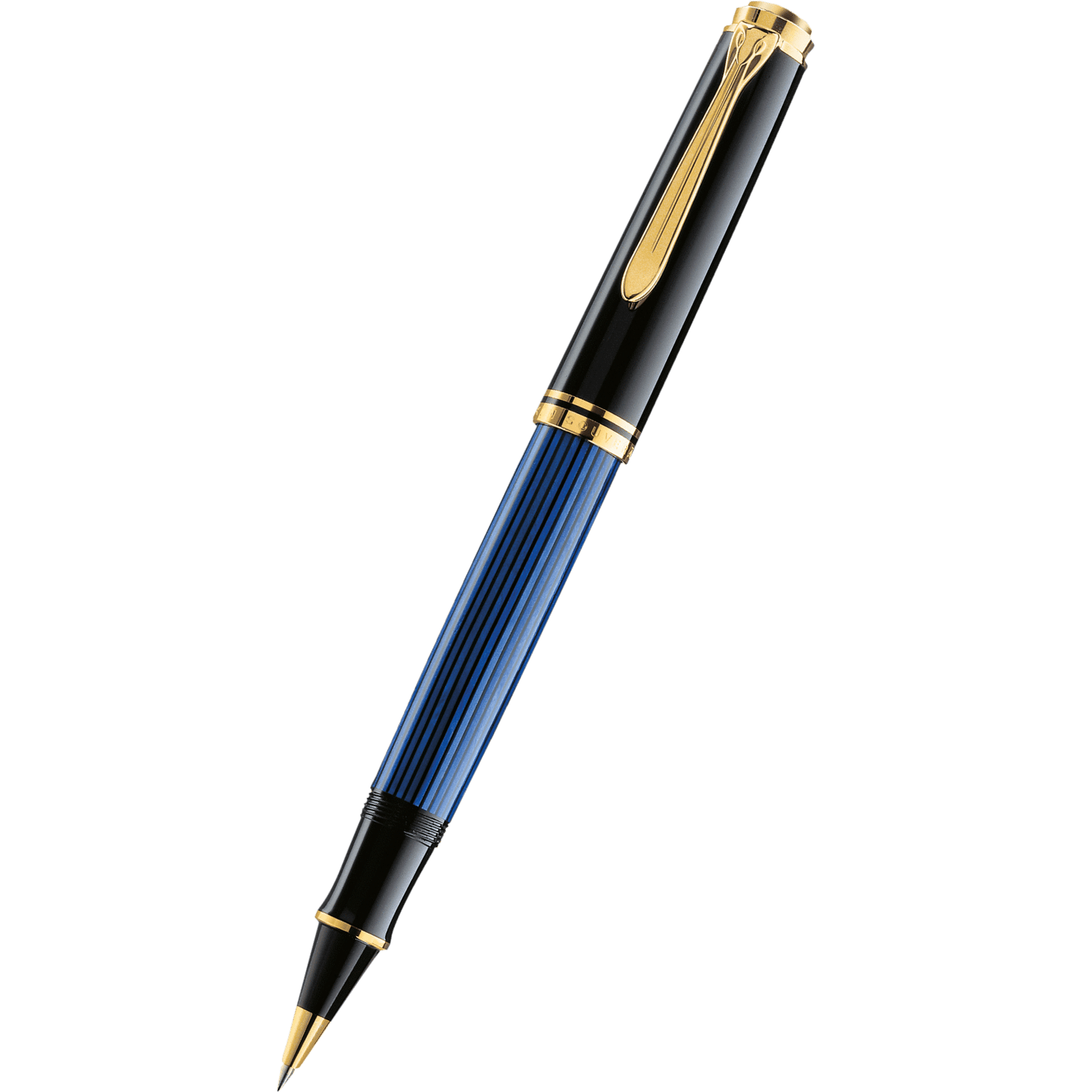Pelikan Souveran Rollerball Pen - R600 Black/Blue - Pen Boutique Ltd