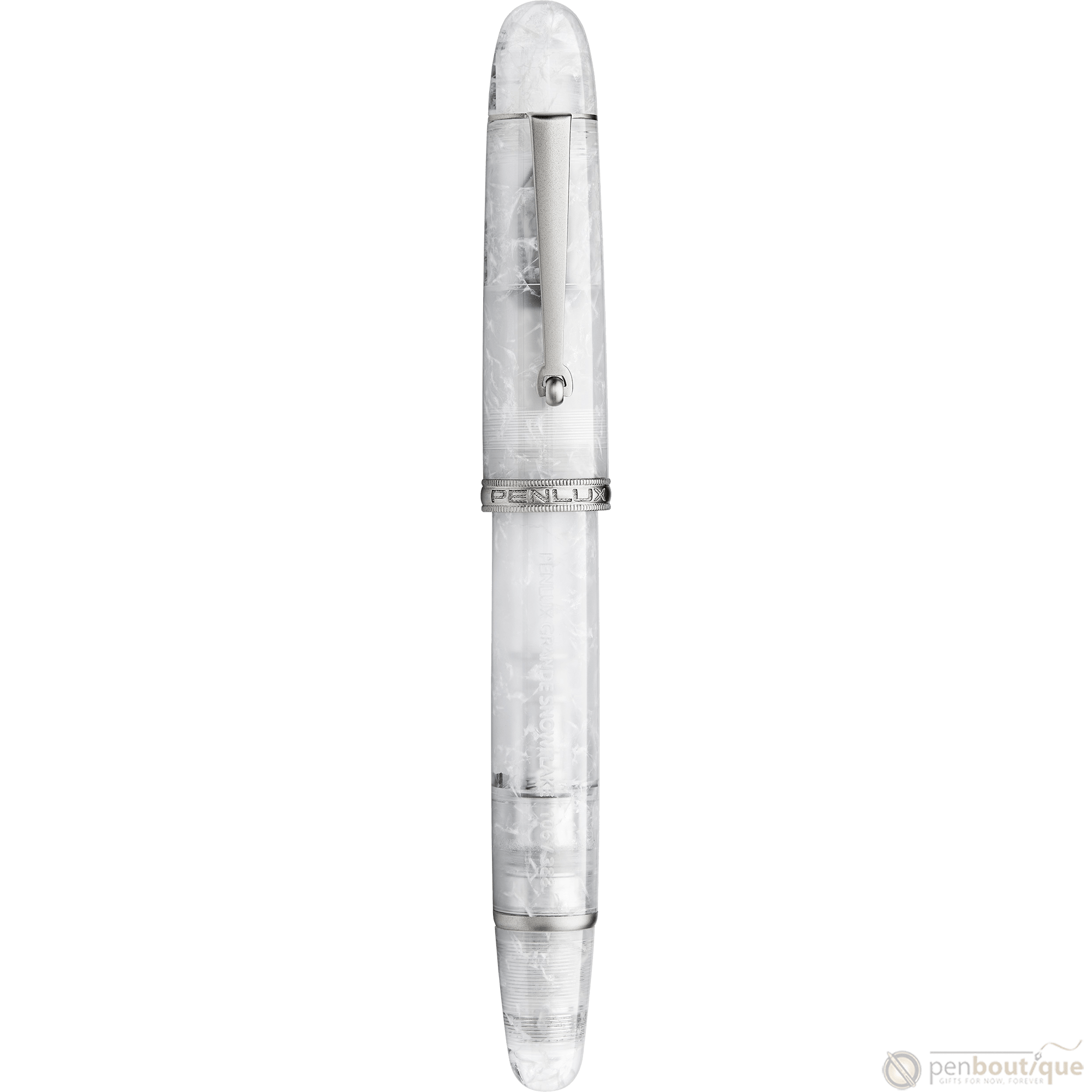 Penlux Masterpiece Grande Fountain Pen - Snowflake - Pen Boutique Ltd