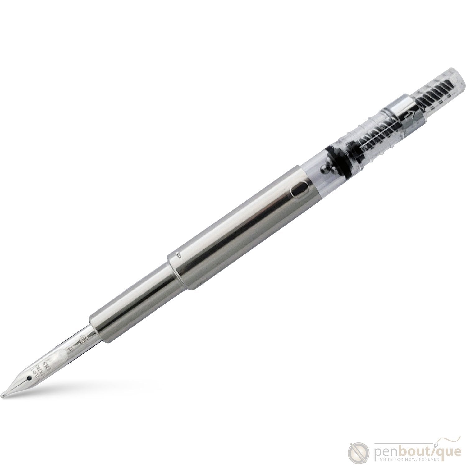 Pilot Vanishing Point Converter with Nib - Rhodium - Pen Boutique Ltd