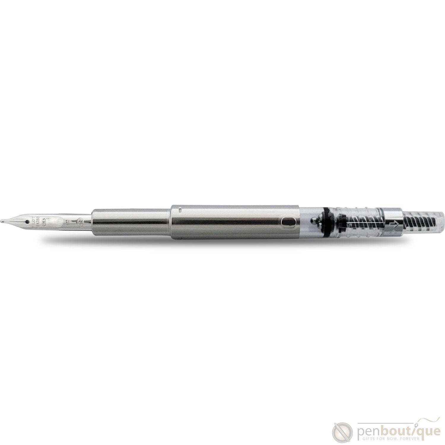 Pilot Vanishing Point Converter with Nib - Rhodium - Pen Boutique Ltd