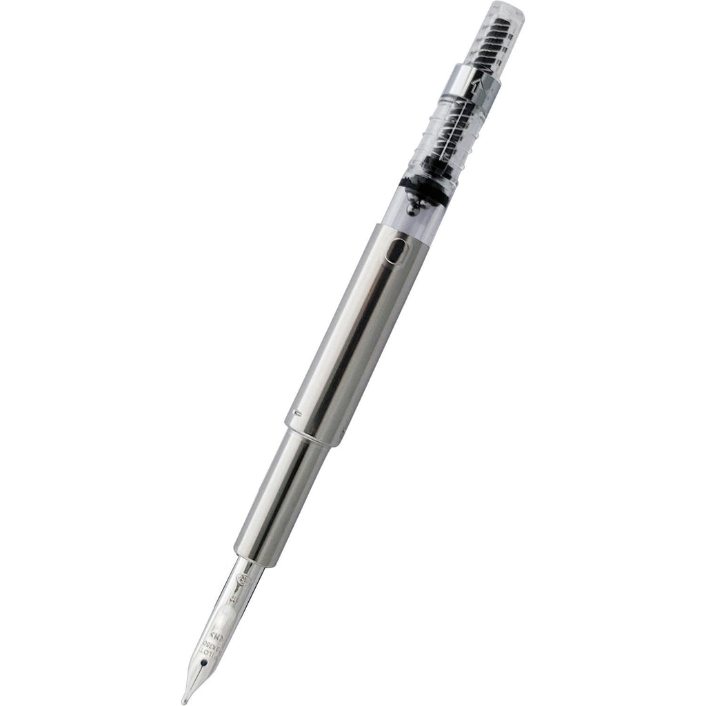 Pilot Vanishing Point Converter with Nib - Rhodium - Pen Boutique Ltd