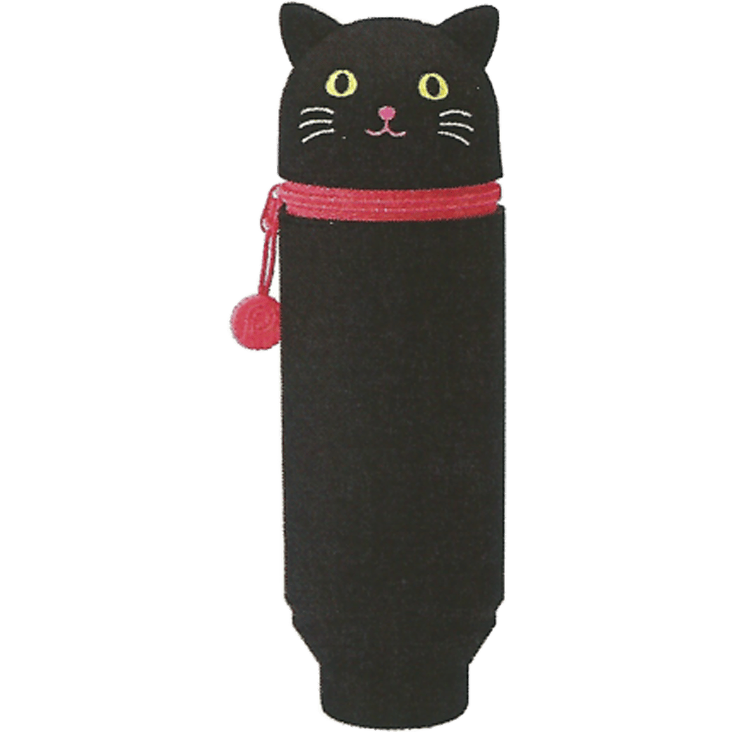 Punilabo Silicone Stand Up Pen Cases - Black Cat - Pen Boutique Ltd