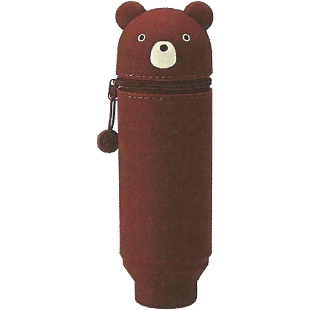 Punilabo Silicone Stand Up Pen Cases - Brown Bear - Pen Boutique Ltd