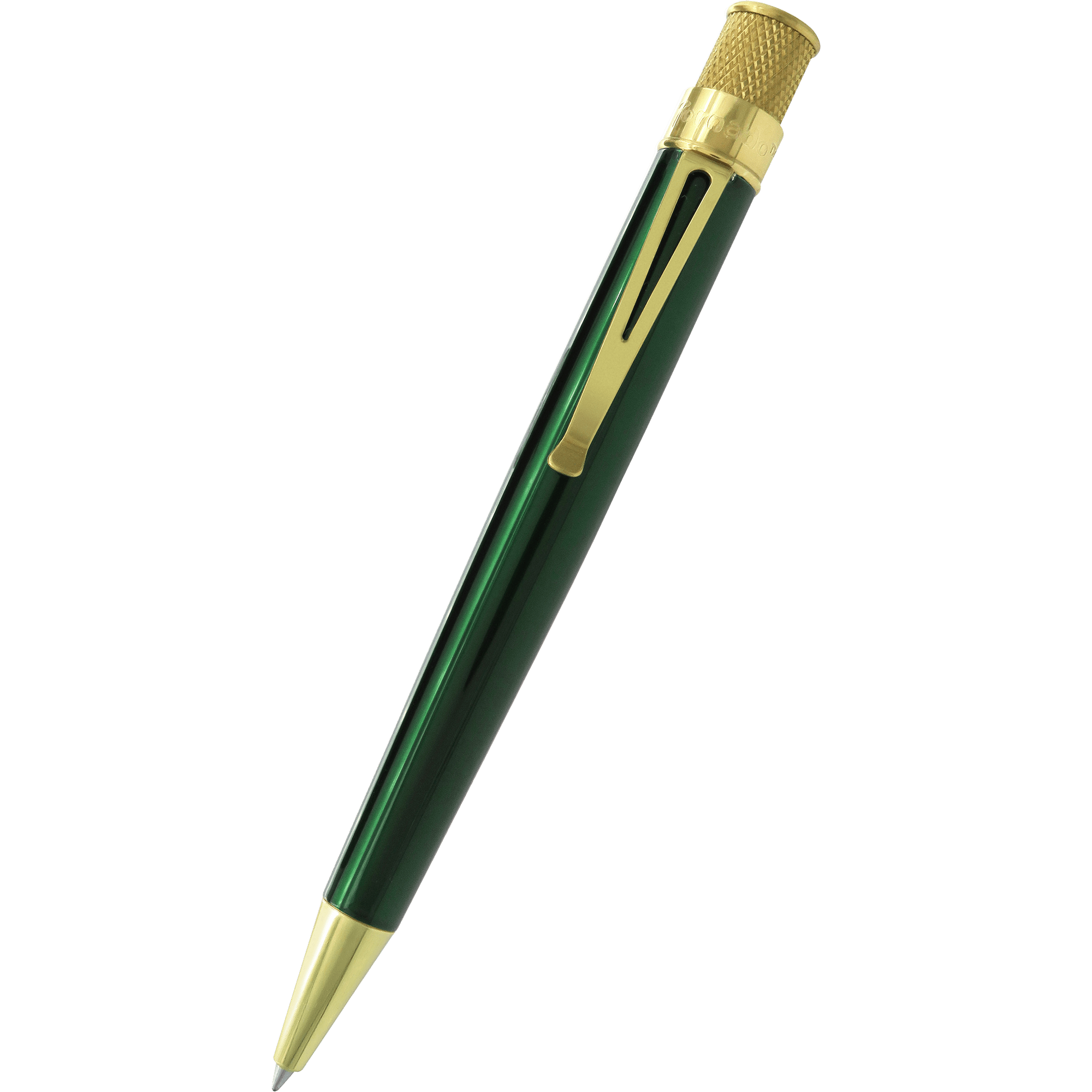 Retro 51 Tornado Classic Lacquer Rollerball Pen - Brass Trim - Pen Boutique Ltd