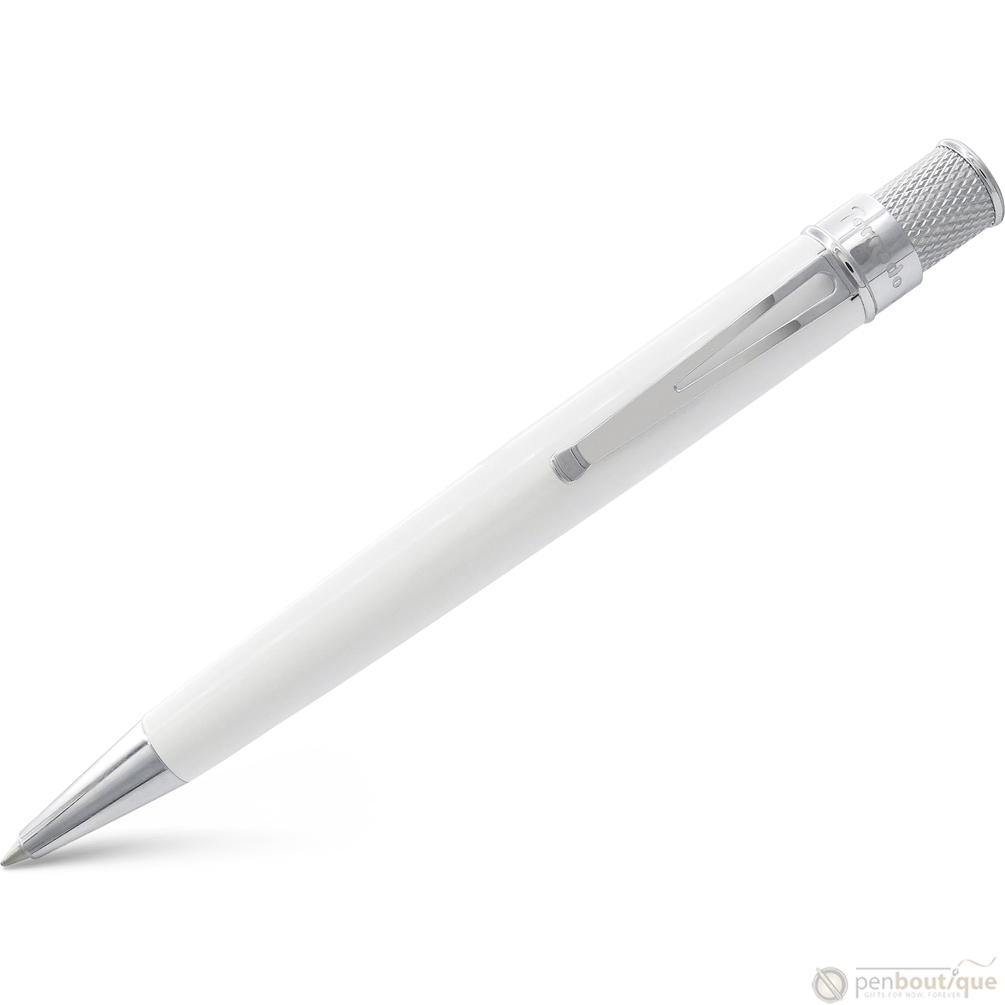 Retro 51 Tornado Rollerball Pen - Classic White - Pen Boutique Ltd