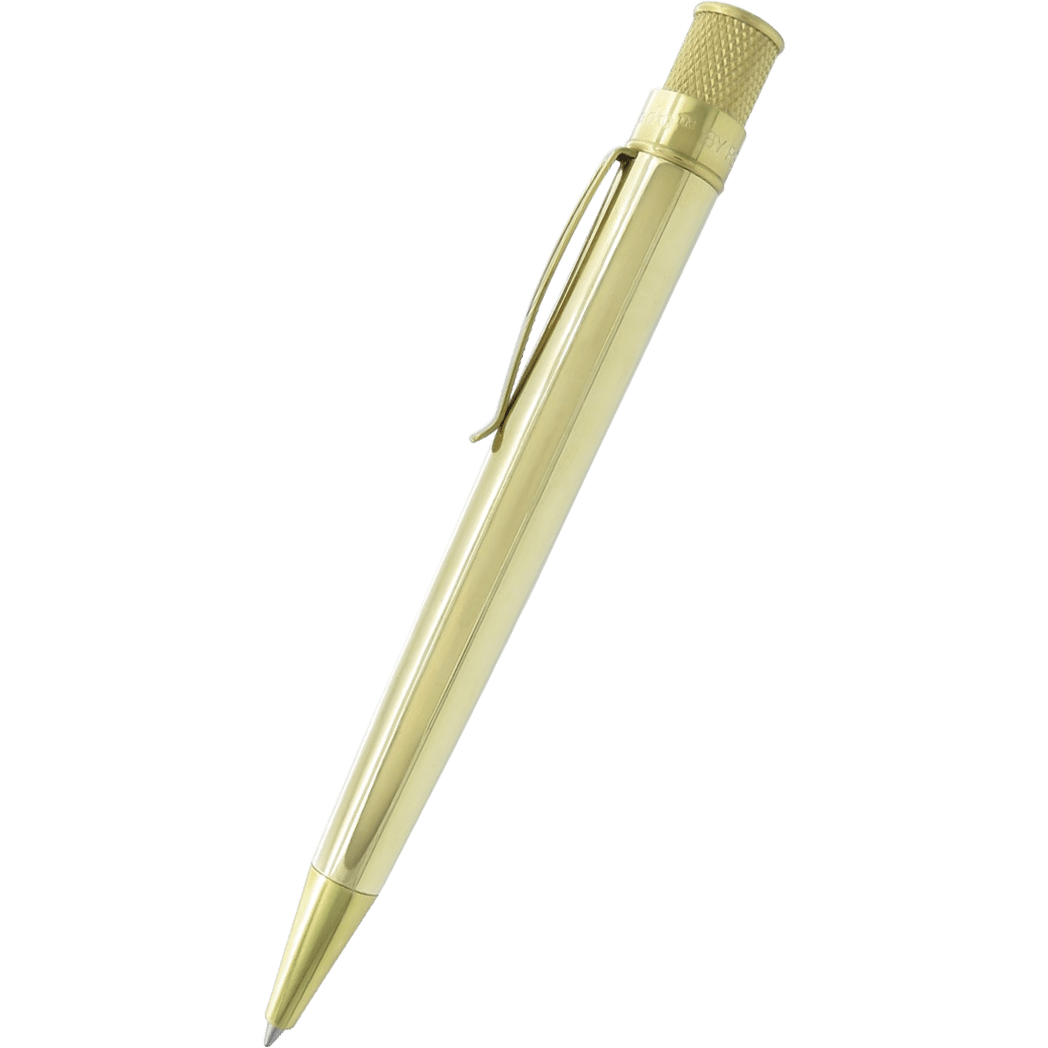 Retro 51 Tornado Rollerball Pen - Vintage Metalsmith - Raw Brass - Pen Boutique Ltd
