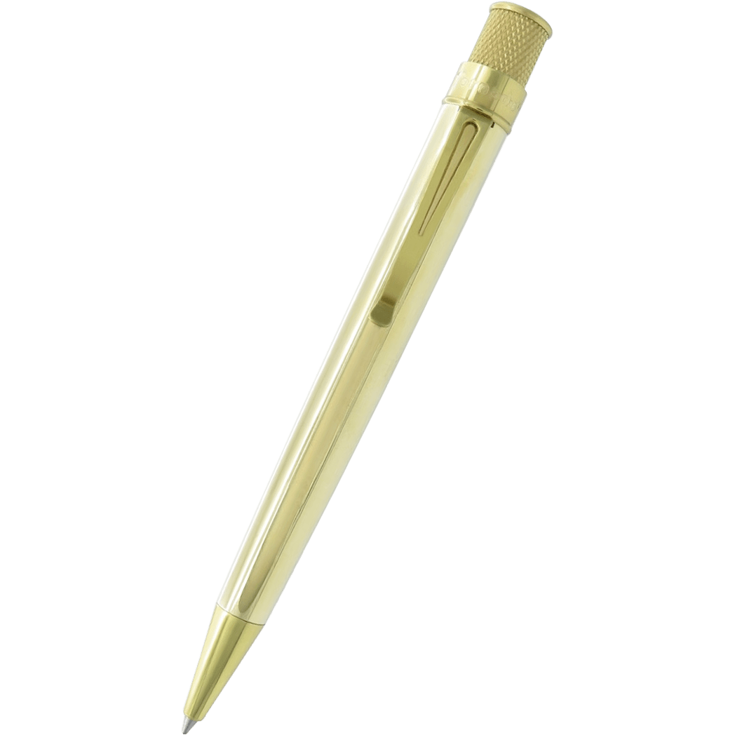 Retro 51 Tornado Rollerball Pen - Vintage Metalsmith - Raw Brass - Pen Boutique Ltd