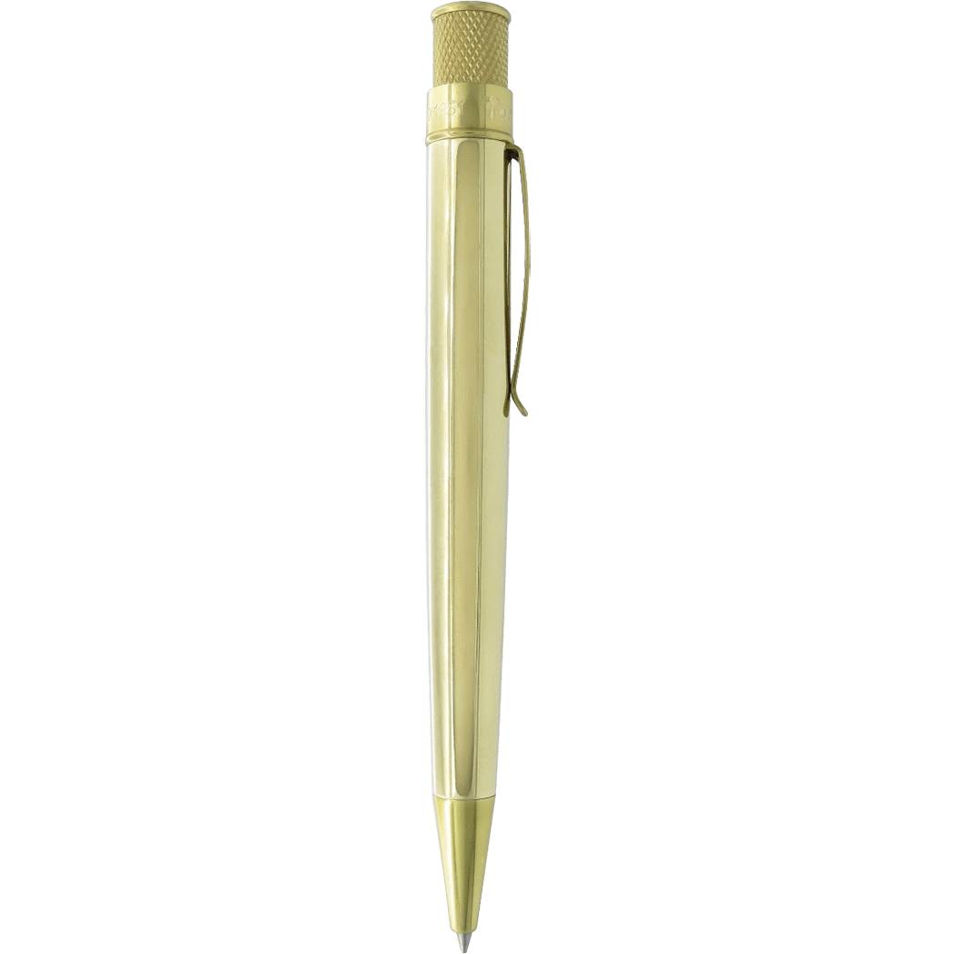 Retro 51 Tornado Rollerball Pen - Vintage Metalsmith - Raw Brass - Pen Boutique Ltd