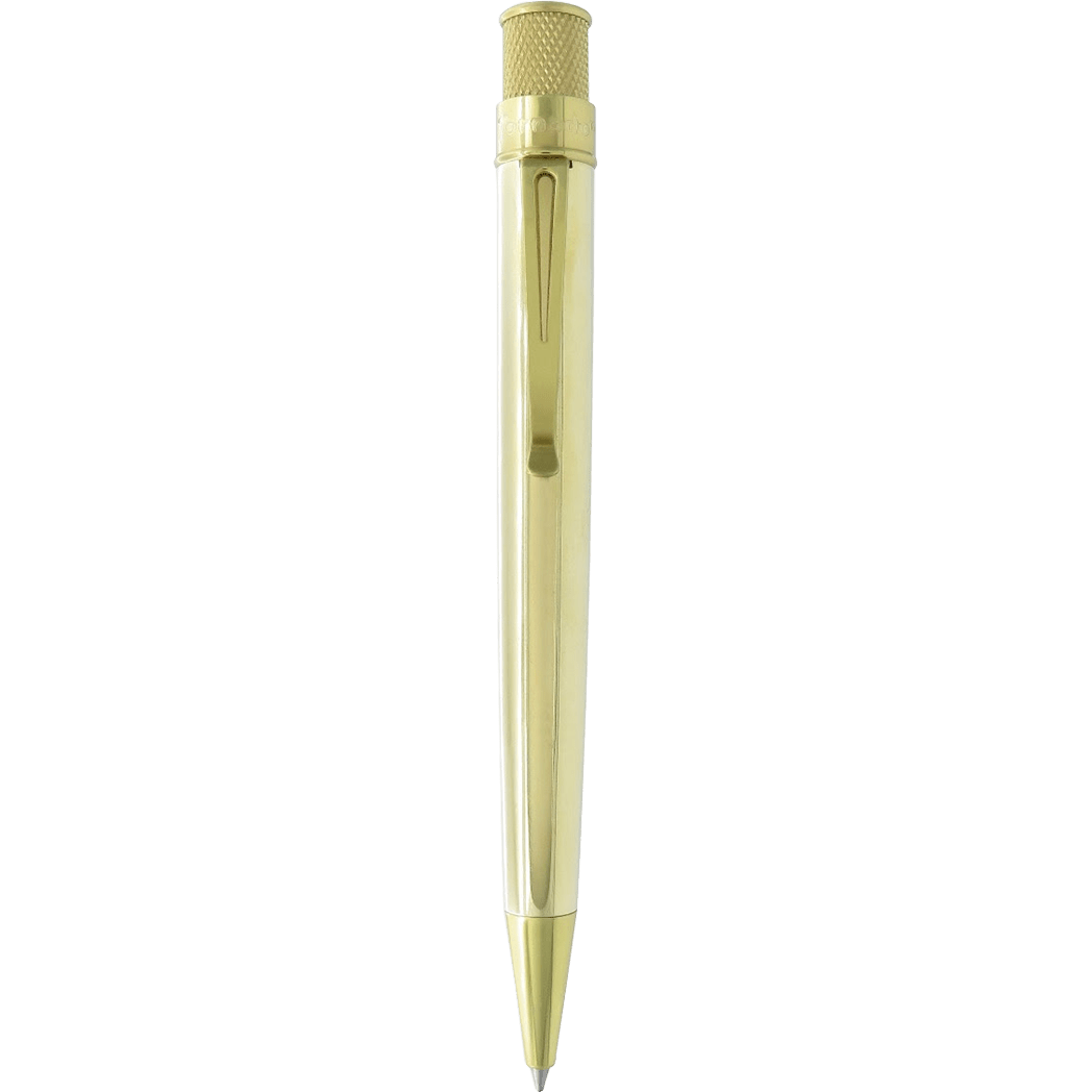 Retro 51 Tornado Rollerball Pen - Vintage Metalsmith - Raw Brass - Pen Boutique Ltd