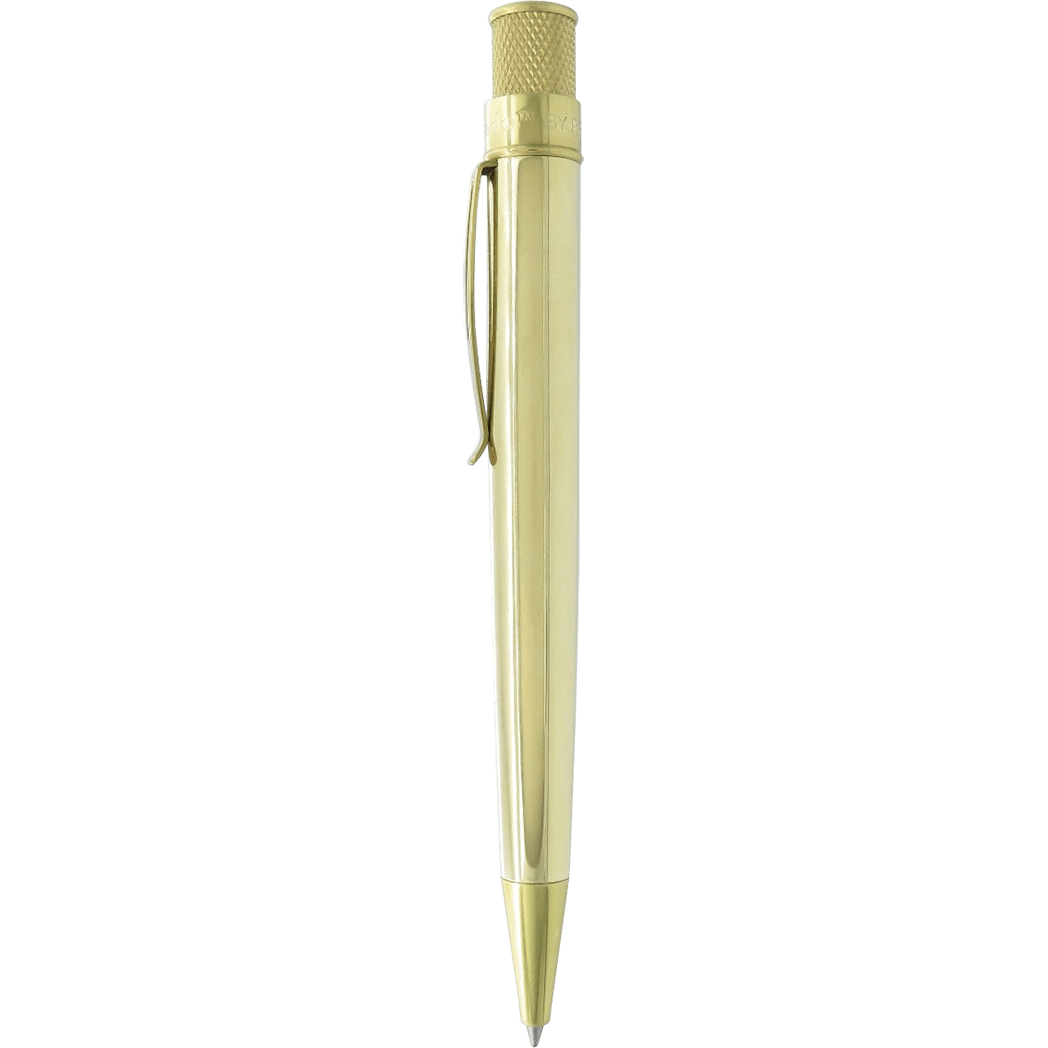 Retro 51 Tornado Rollerball Pen - Vintage Metalsmith - Raw Brass - Pen Boutique Ltd